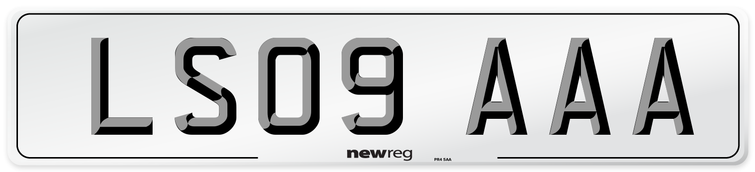 LS09 AAA Number Plate from New Reg